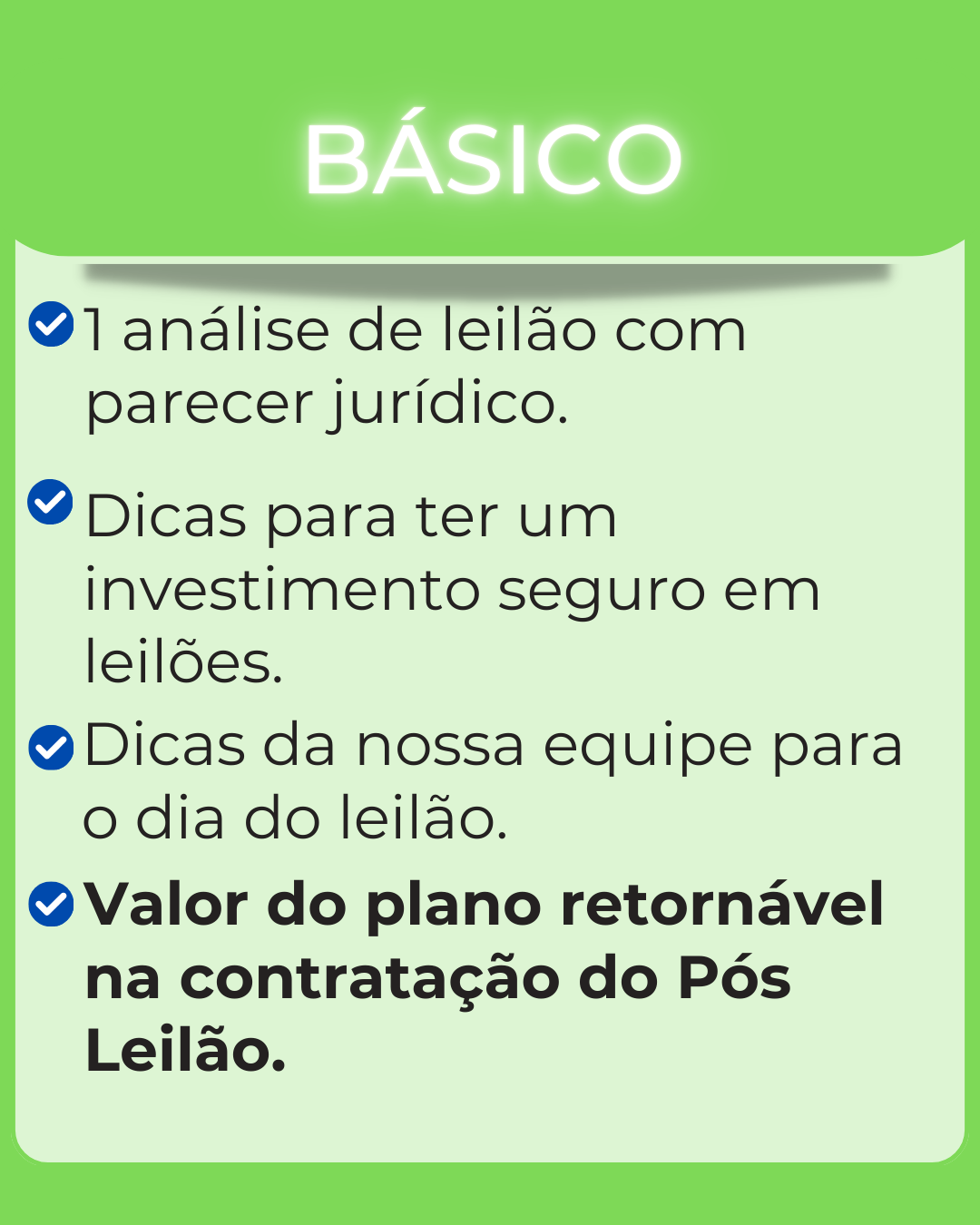 Básico - Pré Leilão